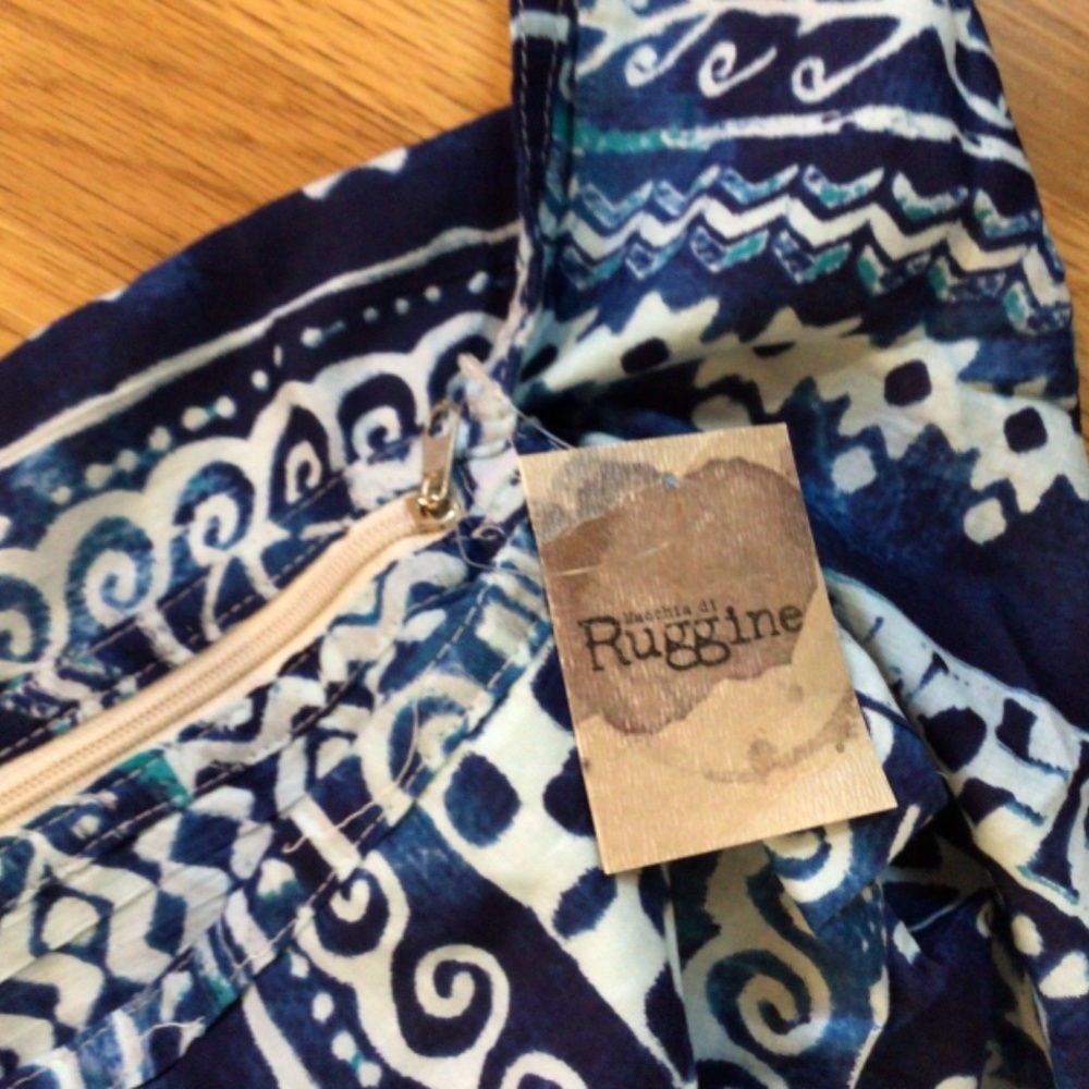 🔆HP💝Macchiato Di Ruggine Boho oversized Bag blue - Picture 4 of 6